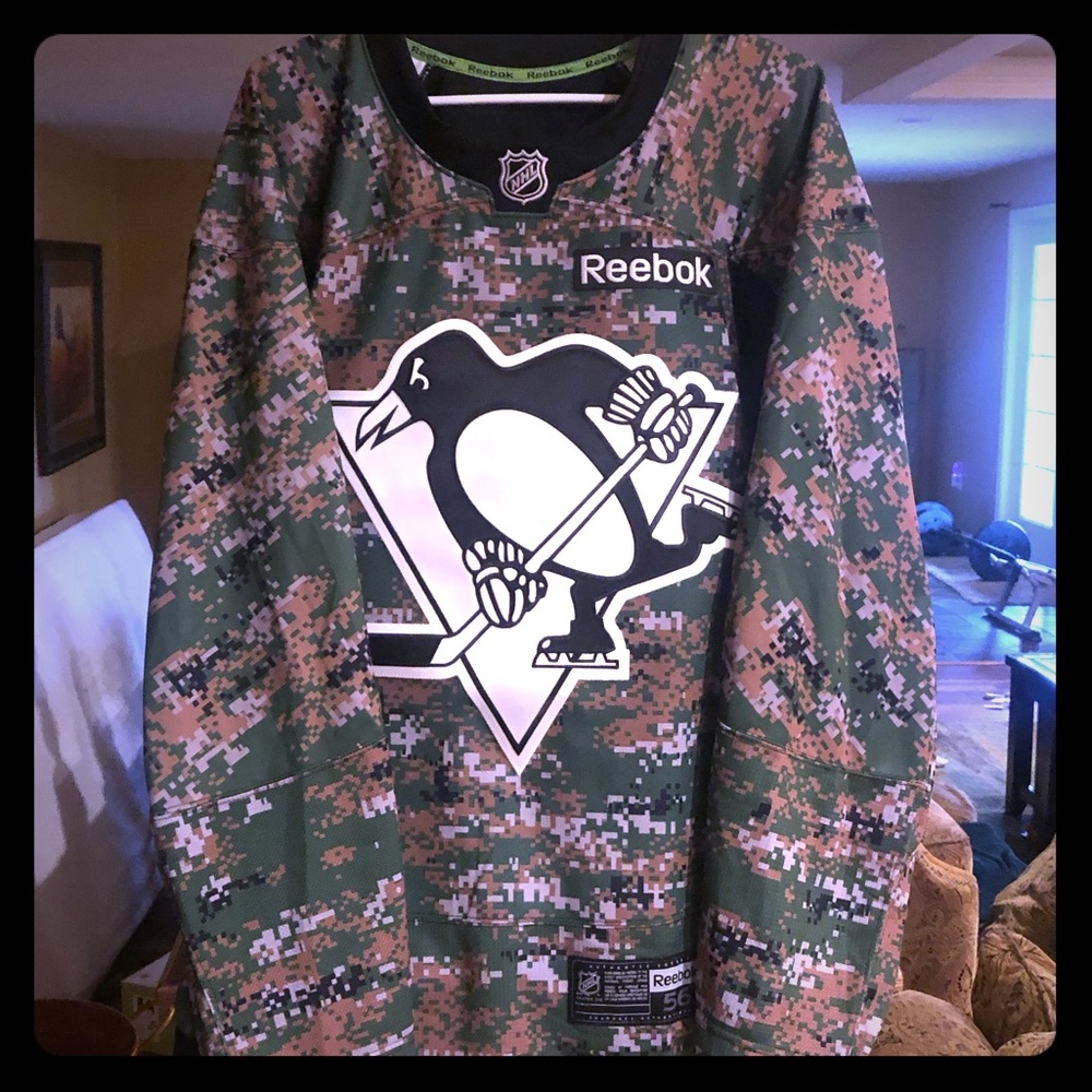 Pittsburgh Penguins Reebok Edge Military Jersey